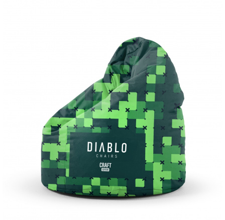 Sedací vak pro dítě Minecr, zelená Craft Edition Sedací vak pro dítě Minecr, zelená Craft Edition