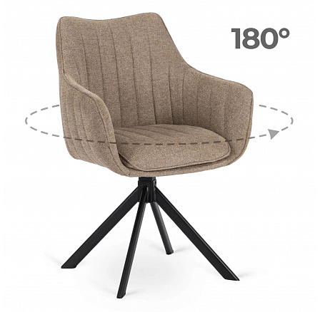 Otočná židle MUMBAI Béžová