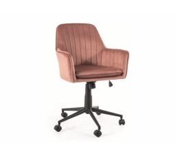 OTOČNÉ KŘESLO Q-886 VELVET ANTIQUE PINK BLUVEL 52