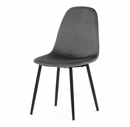 Jídelní židle, šedá, sametová látka, CT-V2971 GREY4