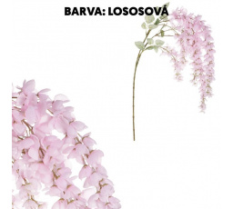 Jerlín - umělá převislá větev, růžové květy