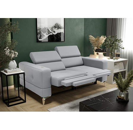POHOVKA TOSCANIA II RELAX 185 CM PŘÍRODNÍ KŮŽE