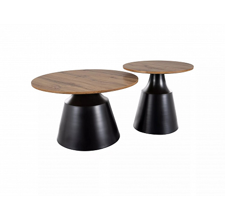 Konferenční stolek ITAKA, Dub artisan / Černá