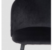 Hocker INU REDUCIDO velur černý 43x48x89 cm 708749