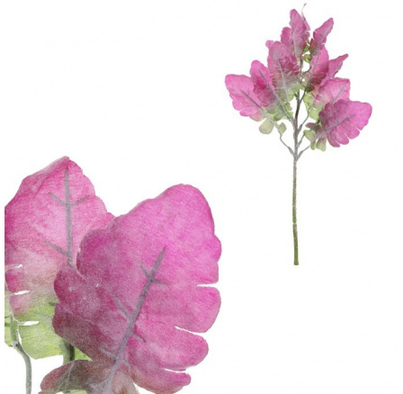 Senecio - umělý trs, zeleno-fialová barva