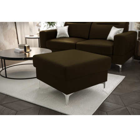 Taburet MALIBU 70 x 70 cm přírodní kůže L-10 olivově hnědá - rychlé odeslání Taburet MALIBU 70 x 70 cm přírodní kůže L-10 olivově hnědá - rychlé odeslání