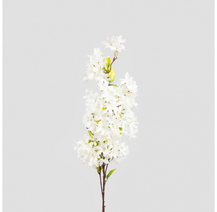 Umělá větvička MINDRA bílé květy 100 cm 744761