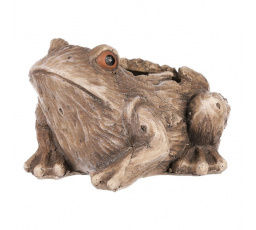 Žába - obal na květiny, polyresin.