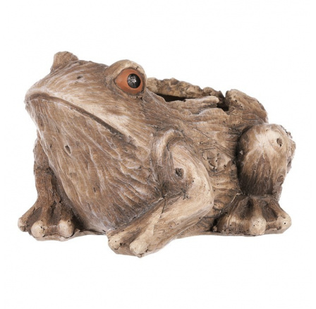 Žába - obal na květiny, polyresin.