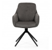 Jídelní židle, šedá, látka, DCH-P3174 GREY2