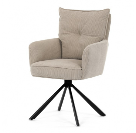 Jídelní židle, béžová, manšestrová látka, HC-X1128 LAN2 Jídelní židle, béžová, manšestrová látka, HC-X1128 LAN2