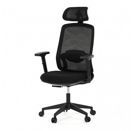 Kancelářská židle, synchronní mechanismus, černá síťovina, KA-S2176 BK