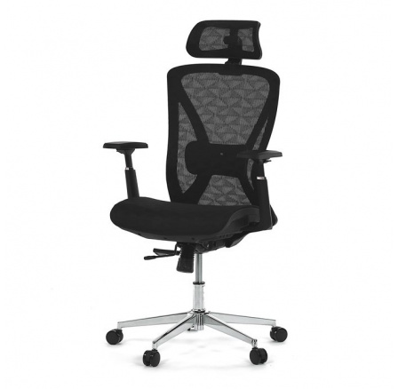 Kancelářská židle, synchronní mechanismus, černá síťovina, KA-S258 BK