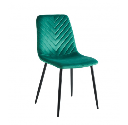 Židle velvet zelená K5-FX