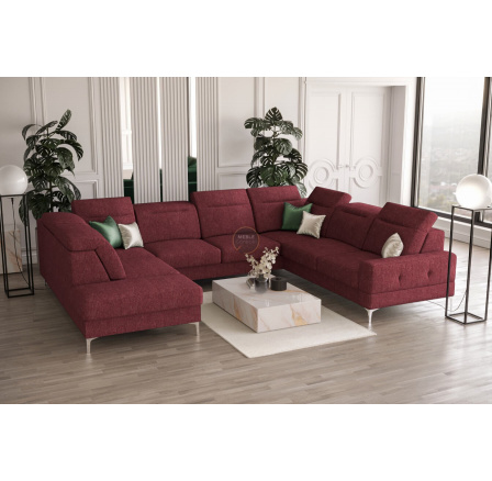 Rohová sedací souprava MALIBU MAX I 260x350x220 cm -červená , pravá strana Rohová sedací souprava MALIBU MAX I 260x350x220 cm -červená , pravá strana