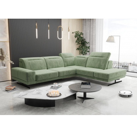 Rohová sedací souprava FIORE 265x220 cm - zelená , pravá Rohová sedací souprava FIORE 265x220 cm - zelená , pravá