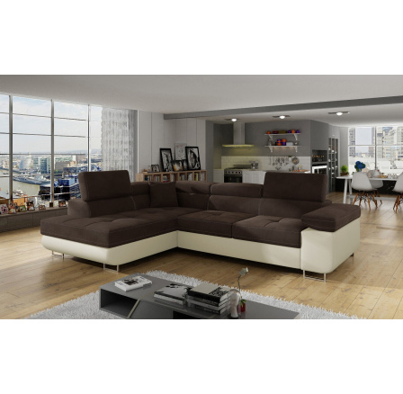 Rohová sedací souprava ANTON, Jasmine 29/Soft 33  Levá