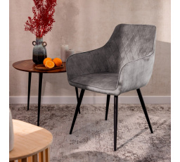 Židle SATORI šedá 58x62x79cm 897646