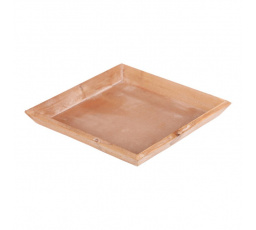 Tác dřevěný - čtvercový, barva přírodní