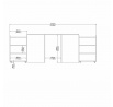 Čelo postele SIMPLICITY 133, Černý mat 