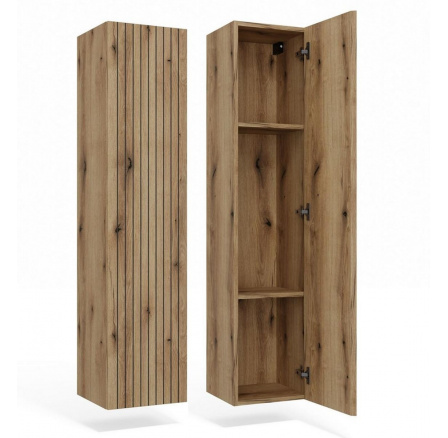 Závěsná koupelnová skříňka Torio 1D dub evoke