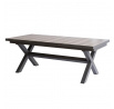 Zahradní stůl rozkládací, hliník, slinutá keramika, šedá, AZT-G1920 GREY