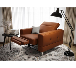 Křeslo MALIBU , relax přírodní kůže - přírodní kůže - volitelná barva