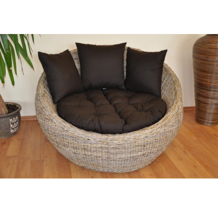 Křeslo Round MAXI ratan kubu