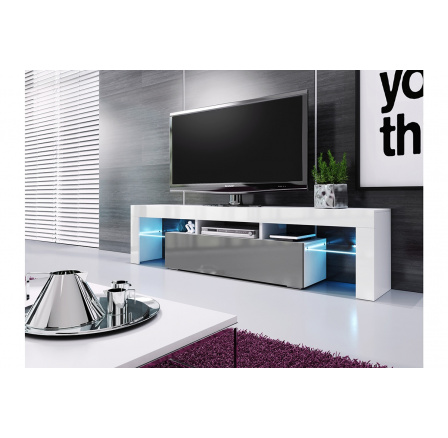 Komoda RTV Vera 158 cm - Grafitový lesk