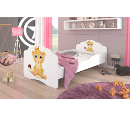 Postel s matrací CASIMO LION 140x70 Bílá