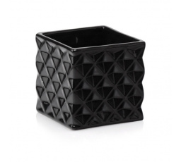 Květináč PIANO čtvercový černý malý 13x13 cm ALL 127755
