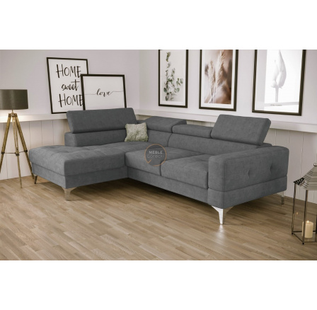Rohová sedací souprava TOSCANIA MINI s funkcí spaní 170x250 cm - šedá , levá Rohová sedací souprava TOSCANIA MINI s funkcí spaní 170x250 cm - šedá , levá