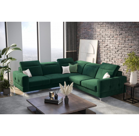 Rohová sedací souprava MALIBU MAX 250x250 - zelená , levá Rohová sedací souprava MALIBU MAX 250x250 - zelená , levá