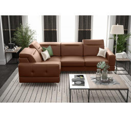 Rohová sedací souprava MALIBU přírodní kůže 250X180 cm - levá, přírodní kůže - volitelná barva