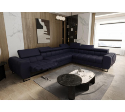 Rohová sedací souprava ASPEN MAX , relax přírodní kůže průměr 30x260 cm - přírodní kůže - volitelná barva, pravá