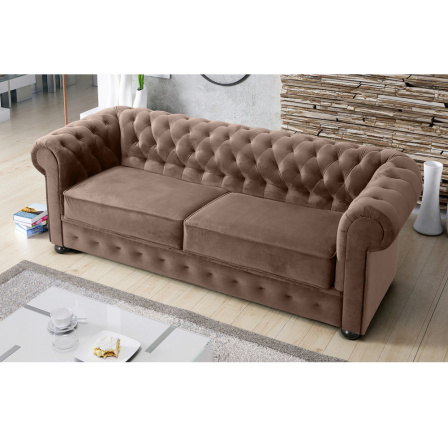 Sofa dvoumístná MANCHESTER II 188 cm - Pohovka bez funkce spaní, hnědá Sofa dvoumístná MANCHESTER II 188 cm - Pohovka bez funkce spaní, hnědá