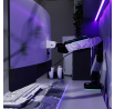 Držák na monitor 49 palců, šedo-černý LED RGB X-ARM
