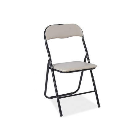 Skládací židle TIPO, béžová/černá