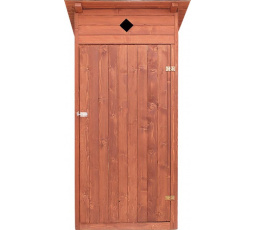 Dřevěný zahradní záchod kadibudka