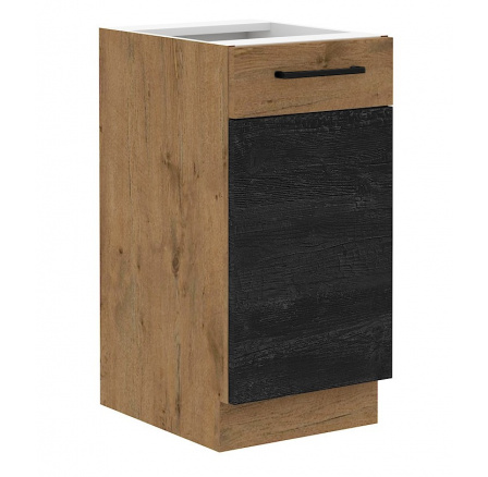 Kuchyňská skříňka Vega 40 D 1F dub lancelot/dark wood