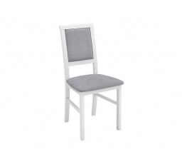 Jídelní židle  ROBI bílá teplá /Adel 6 grey