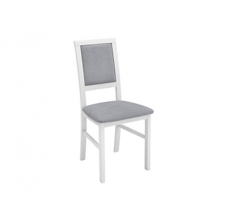 Jídelní židle  ROBI bílá teplá /Adel 6 grey