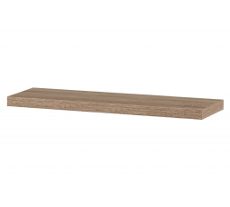 Polička nástěnná 90 cm, MDF, 3D dekor dub sonoma, baleno v ochranné fólii