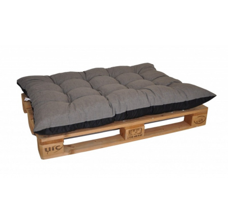 Paletový sedák / zahradní matrace šedý melír