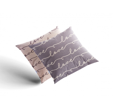 Saténový povlak na polštář Love Saténový povlak na polštář Love