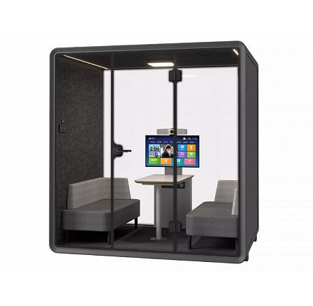 Kabina Large Booth Černý-Šedý ST