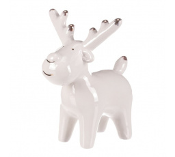 Sob - keramická figurka, barva bílá