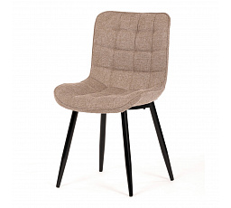 Jídelní židle, hnědá, látka, HC-462 CRM2