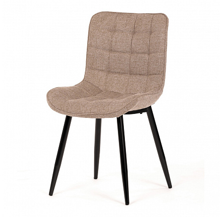 Jídelní židle, hnědá, látka, HC-462 CRM2