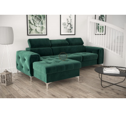 Rohová sedací souprava ORION MINI s funkcí spaní 255x165 cm - zelená , levá